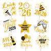 144PCS Happy New Year Cupcake Toppers Toothpicks  2026 New Year's Eve Cake Picks Party Supplies Decorations view 1