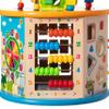8 in 1 Colorful Attractive Wooden Kids Baby Activity Play Cube, Fun Toy Center for Playroom, Nursery, Preschool, and Doctors' Office view 2