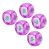 RiToEasysports Mahjong Dice, 5Pcs Mahjong Wind Direction Dices South West North Sphere Game Dice for Entertainment (Transparent) view 1