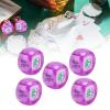RiToEasysports Mahjong Dice, 5Pcs Mahjong Wind Direction Dices South West North Sphere Game Dice for Entertainment (Transparent) view 3