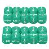 Fraction Dice, 20Pcs Multi Faceted Math Fraction Dices Fraction Dice Class Set Table Game Accessories for Kids Math Practice (Green) view 1