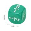 Fraction Dice, 20Pcs Multi Faceted Math Fraction Dices Fraction Dice Class Set Table Game Accessories for Kids Math Practice (Green) view 4