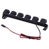 Etase RC Car Light Bar Kit 6 LEDs Body Shell Roof for 1/10 RC Crawler Car Truck Accessories, Black, 414956 view 3