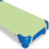 Toddler Cot Sheets with Corners Elastic, Standard Mat Size Day-Care/Pre-School 100% Egyptian Cotton, 600 Thread Count Kids Nap Time Fitted Sheets, - Sage Solid (22" WX40 L) Pack of 4 view 2