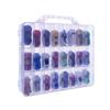 KISLANE Double Sided Toy Car & Doll Storage Case - 48 Compartments, Portable Transparent Case view 1