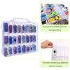 KISLANE Double Sided Toy Car & Doll Storage Case - 48 Compartments, Portable Transparent Case view 2