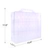 KISLANE Double Sided Toy Car & Doll Storage Case - 48 Compartments, Portable Transparent Case view 4