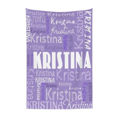 Personalized Name Blanket for Adults Kids Custom Blanket with Name/Text Customized Blanket with Name for Birthday Chirstmas Valentines Newborns Day Gift(Light Purple,50x60)