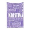 Personalized Name Blanket for Adults Kids Custom Blanket with Name/Text Customized Blanket with Name for Birthday Chirstmas Valentines Newborns Day Gift(Light Purple,50x60) view 1