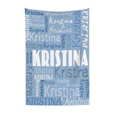 Personalized Name Blanket for Adults Kids Custom Blanket with Name/Text Customized Blanket with Name for Birthday Chirstmas Valentines Newborns Day Gift(Blue,50x60)