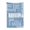 Personalized Name Blanket for Adults Kids Custom Blanket with Name/Text Customized Blanket with Name for Birthday Chirstmas Valentines Newborns Day Gift(Blue,50x60) view 1