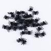 100PCS Halloween Mini Plastic Spiders Luminous Spider Prank Props DIY Party Decorative Props(Black) view 2