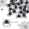 100PCS Halloween Mini Plastic Spiders Luminous Spider Prank Props DIY Party Decorative Props(Black) view 4