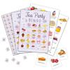 Foosproea Tea Party Bingo Cards, Lets Par-Tea Game for 24 Players, Garden Tea Party Games for Family Friends Activities, Holiday Party Favors Supplies Decorations(05)