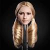 1/6 Scale Female Head Sculpt,Asian Girl Suntan Skin Planted Hair Head Carved for 12inch PH TBL JO Action Figure Body (Blonde Hair) view 1
