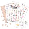 Bridal Bingo Cards, Bridal Shower Game for 24 Players, Wedding/Bachelorette Party Games for Family Friends Activities, Holiday Party Favors Supplies Decorations(06) view 1