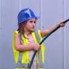 Gejoy 36 Pieces Construction Hats Bulk Plastic Worker Hat Funny Construction Party for Kids Dress up Birthday Party Supplies(Blue) view 3