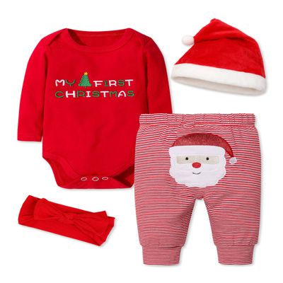 Abbence My First Clothes Baby Girl Boy Outfit, Baby 1st Clothes 4PCS 12-18 Months