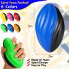 Jerify 30 Pack Mini Footballs Bulk 5 Inch Spiral Foam Football Small Soft Sports Toy for Indoor Outdoor Kids Foot Ball Play Game Foot Ball Party Supplies view 3