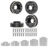 4pcs Brass Wheel Weights 6mm Wheel Hex Hub Widen Adapter for 1/10 RC Crawler 1.9in/2.2in Wheels Rim Axial SCX10 TRX4 Counterweight view 1