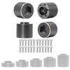 4pcs Brass Wheel Weights 18mm Wheel Hex Hub Widen Adapter for 1/10 RC Crawler 1.9in/2.2in Wheels Rim Axial SCX10 TRX4 Counterweight view 1