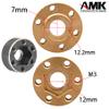 4pcs Brass Wheel Weights 18mm Wheel Hex Hub Widen Adapter for 1/10 RC Crawler 1.9in/2.2in Wheels Rim Axial SCX10 TRX4 Counterweight view 4