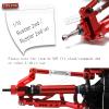 Rcarmumb Upgrades Part for 1/10 Rustler VXL 2wd,Alloy Caster Block,Steering Blocks,Stub Axle Carriers,Suspension Arm,Steering Bellcranks,Shock Tower,Bulkhead,Red view 2