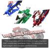 Rcarmumb Upgrades Part for 1/10 Rustler VXL 2wd,Alloy Caster Block,Steering Blocks,Stub Axle Carriers,Suspension Arm,Steering Bellcranks,Shock Tower,Bulkhead,Red view 3