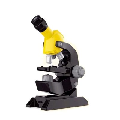 BAHCCE Lab Microscope Slides 1200X Biological Microscope Student Children Alloy Home School Science Microscope Parts (Color : Yellow, Size : 1200X)