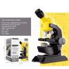 BAHCCE Lab Microscope Slides 1200X Biological Microscope Student Children Alloy Home School Science Microscope Parts (Color : Yellow, Size : 1200X) view 2