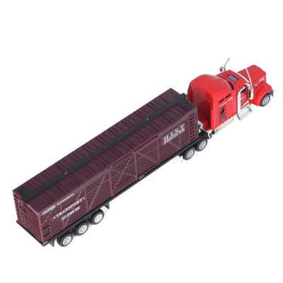 Alomejor Transport Truck Model, 1:65 Pull Back Trucks Model Toy for Kids Children (Type 2)