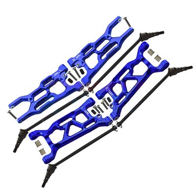 GPM for LOSI 1/10 LASERNUT Tenacity ULTRA4 Aluminum Alloy Front + Rear Lower Rocker + Front and Rear CVD Universal Joint-Set