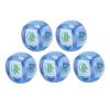 Mahjong Dice, 5Pcs Mahjong Wind Direction Dices South West North Sphere Game Dice for Entertainment (Transparent Blue) view 1