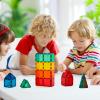 FNJO Magnetic Tiles, 110PCS Magnet Building Set, Magnetic Building Blocks,Construction STEM Learning and Playing Toys for Kids, Montessori Toy for Preschool Boys Girls view 2