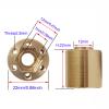AMOGOT 4Pcs Brass Weights RC 12mm Hex Wheel Hub Adapters for 1.9/2.2inch Beadlock Wheel Rim Widen Adapter Axial Scx10 90046 Trx4 Wraith Gen7 Gen8 D90 CC01 1/10 RC Crawler (22mm W) view 2