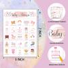 Foosproea Gender Reveal Bingo Cards, Blush Pink Shower Game for 24 Players, Gender Reveal Party Games for Family Friends Activities, Holiday Party Favors Supplies Decorations(04) view 2