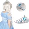 Vicloon Princess Dress Up Accessories, 2PCS Princess Crown and Wands for Little Girls, Jewelry Toy Gifts for Toddler Girls Christmas Party Cosplay Set for 3+ Years Old view 3