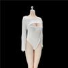1/6 Scale Female Stretch Jumpsuit Bodysuit Clothes for 12inch PH TBL JO Action Figure Body (White) view 2