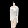 1/6 Scale Female Stretch Jumpsuit Bodysuit Clothes for 12inch PH TBL JO Action Figure Body (White) view 4