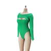 1/6 Scale Female Stretch Jumpsuit Bodysuit Clothes for 12inch PH TBL JO Action Figure Body (Green) view 1
