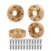 4pcs Brass Wheel Weights 6mm Wheel Hex Hub Widen Adapter for 1/10 RC Crawler 1.9in/2.2in Wheels Rim Axial SCX10 TRX4 Counterweight view 1