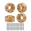 4pcs Brass Wheel Weights 9mm Wheel Hex Hub Widen Adapter for 1/10 RC Crawler 1.9in/2.2in Wheels Rim Axial SCX10 TRX4 Counterweight view 1