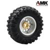 4pcs Brass Wheel Weights 9mm Wheel Hex Hub Widen Adapter for 1/10 RC Crawler 1.9in/2.2in Wheels Rim Axial SCX10 TRX4 Counterweight view 2