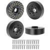 4pcs Brass Wheel Weights, 1/10 Brass Wheel Hex Hub Adapter for 1.9in / 2.2in Beadlock Wheel Rim RC Crawler Car Axial SCX10 Capra TRX4 TRX6 Weights (4pcs 12mm Brass Weights) view 1
