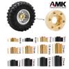 4pcs Brass Wheel Weights 22mm Wheel Hex Hub Widen Adapter for 1/10 RC Crawler 1.9in/2.2in Wheels Rim Axial SCX10 TRX4 Counterweight view 4