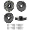 4pcs Brass Wheel Weights, 1/10 Brass Wheel Hex Hub Adapter for 1.9in / 2.2in Beadlock Wheel Rim RC Crawler Car Axial SCX10 Capra TRX4 TRX6 Weights (4pcs 9mm Brass Weights) view 1