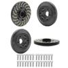 4pcs Brass Wheel Weights, 1/10 Brass Wheel Hex Hub Adapter for 1.9in / 2.2in Beadlock Wheel Rim RC Crawler Car Axial SCX10 Capra TRX4 TRX6 Weights (4pcs 6mm Brass Weights) view 1