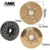 4pcs Brass Wheel Weights, 1/10 Brass Wheel Hex Hub Adapter for 1.9in / 2.2in Beadlock Wheel Rim RC Crawler Car Axial SCX10 Capra TRX4 TRX6 Weights (4pcs 6mm Brass Weights) view 4