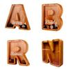 Personalized Wooden Piggy Bank, Custom Large Children's Letter Piggy Bank Laser Engraved Name Letters Piggy Bank for Children's Birthday view 1