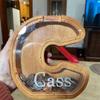 Personalized Wooden Piggy Bank, Custom Large Children's Letter Piggy Bank Laser Engraved Name Letters Piggy Bank for Children's Birthday view 2